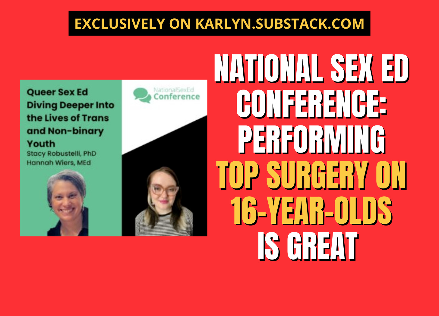 EXCLUSIVE: National Sex Ed Conference Presenters Say Performing Top