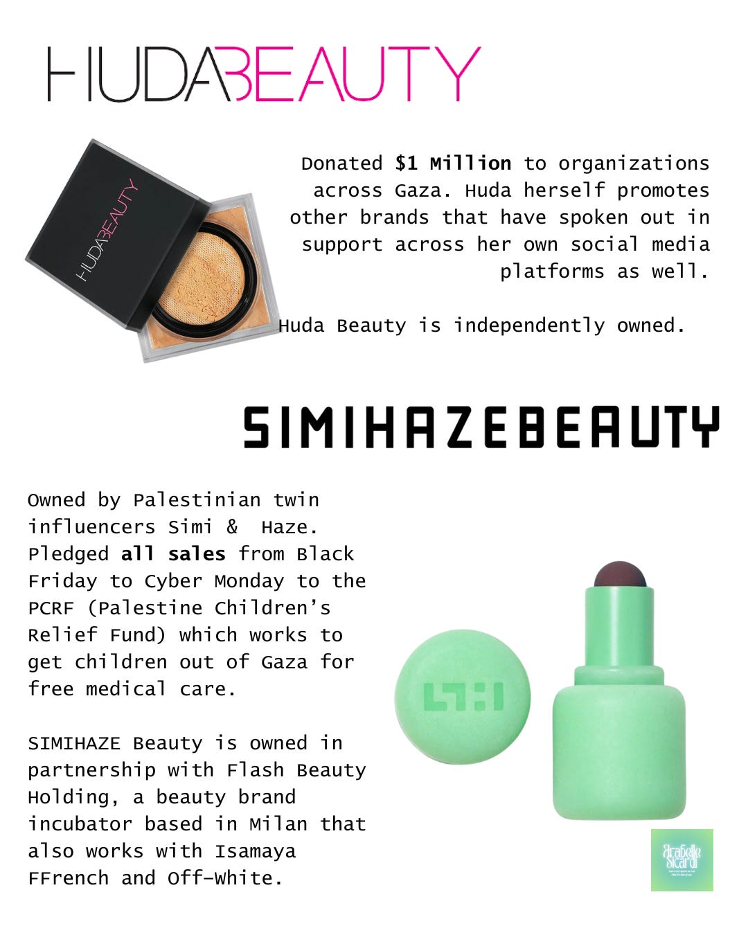 A FactChecked List of ProPalestinian Beauty Brands