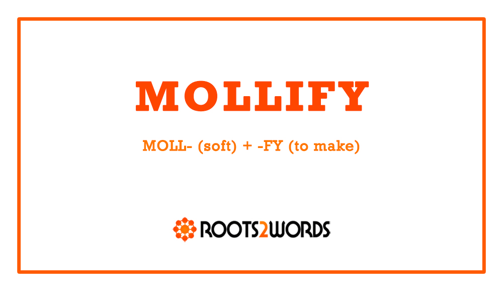 Mollify definition shop