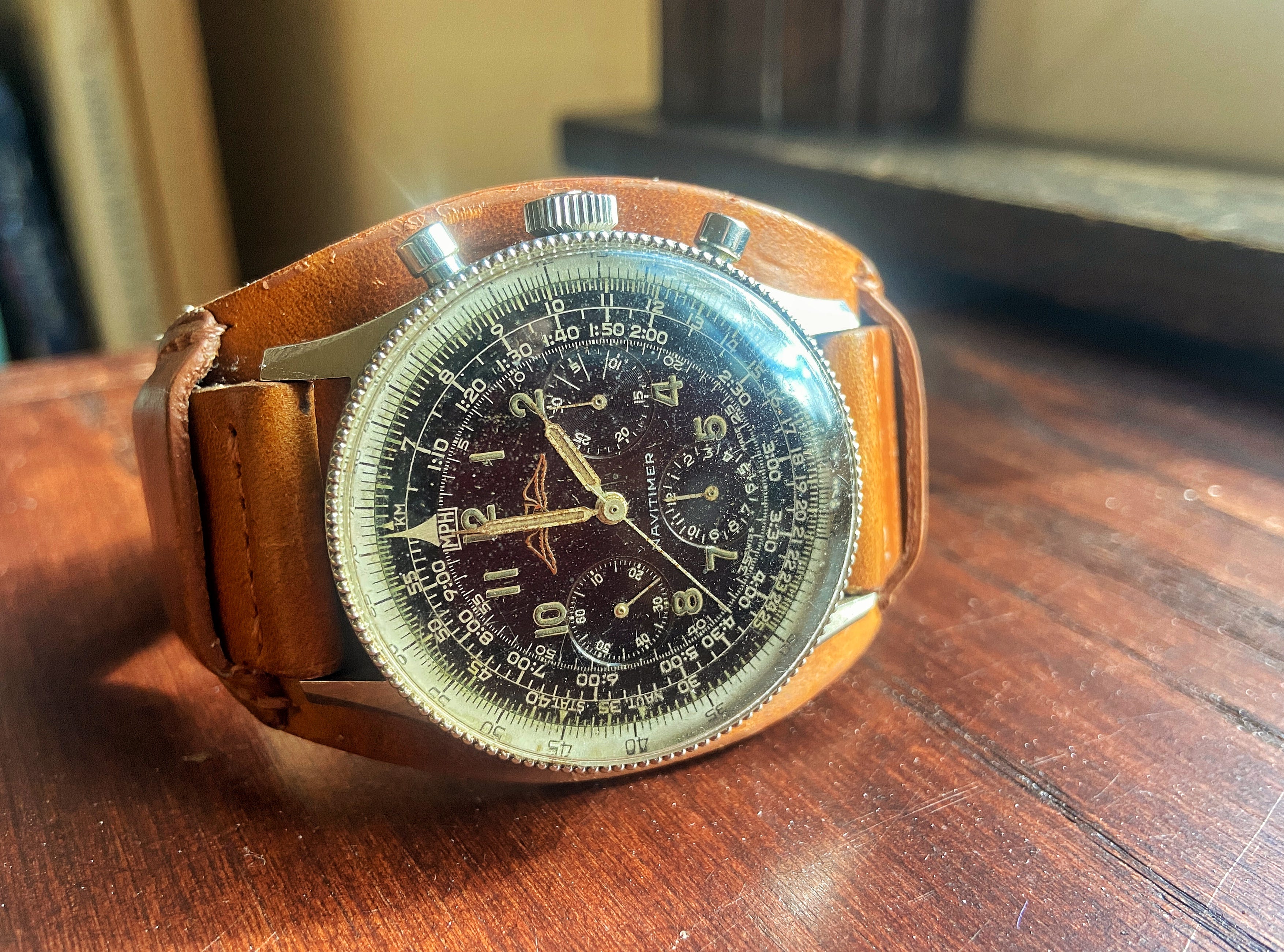 Touching the Face of God - a thrift store Breitling Navitimer
