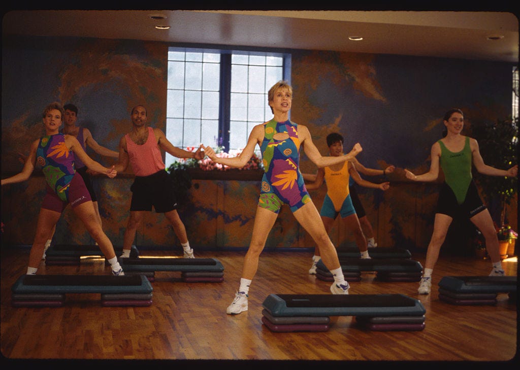 90s step shop aerobics videos