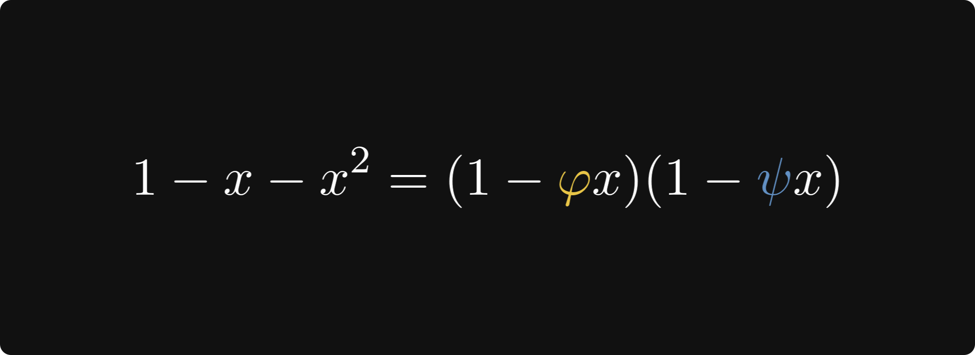The non-recursive formula for Fibonacci numbers