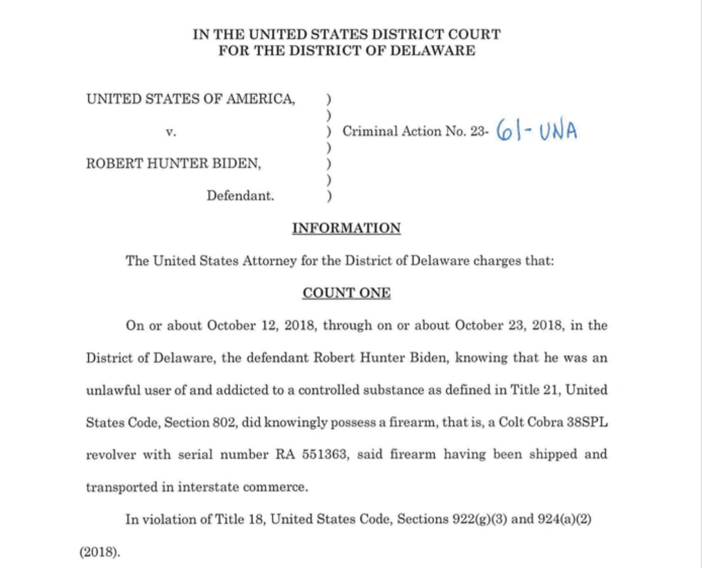 Hunter Biden Gets Off Gun Charge by Justice Department Plea