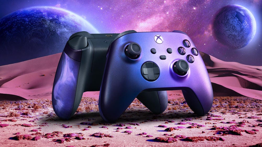 Purple xbox deals one controller