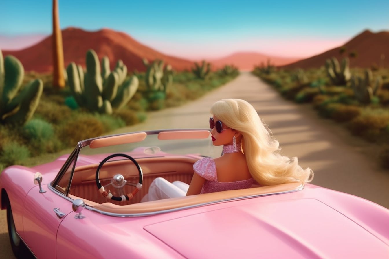 Barbie in a top