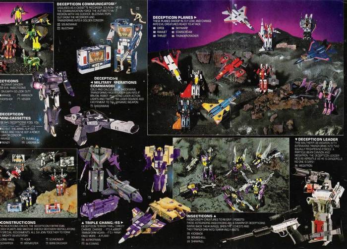 1985 best sale transformers toys