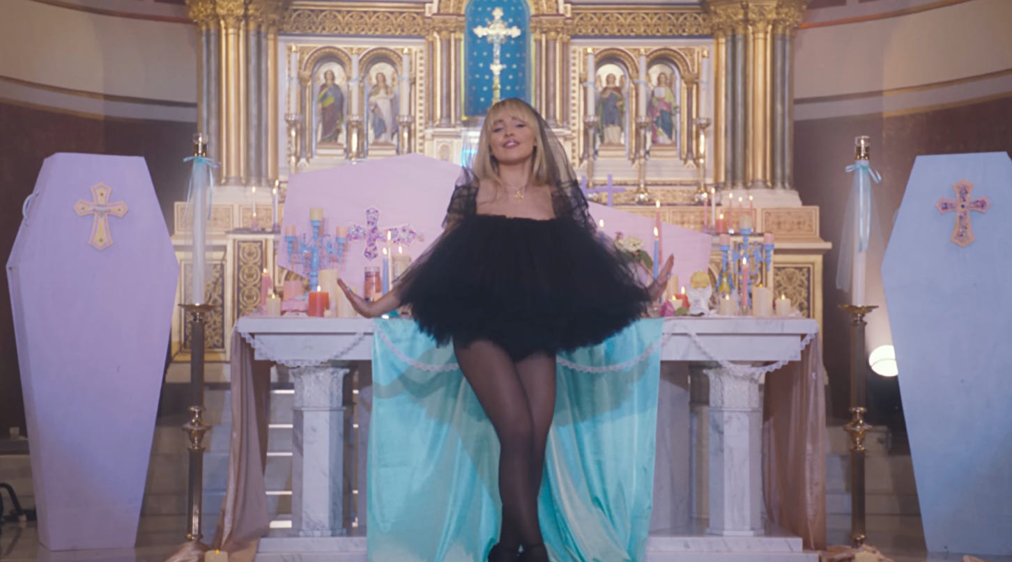 Anger over Sabrina Carpenter's music video reveals the Catholic Church