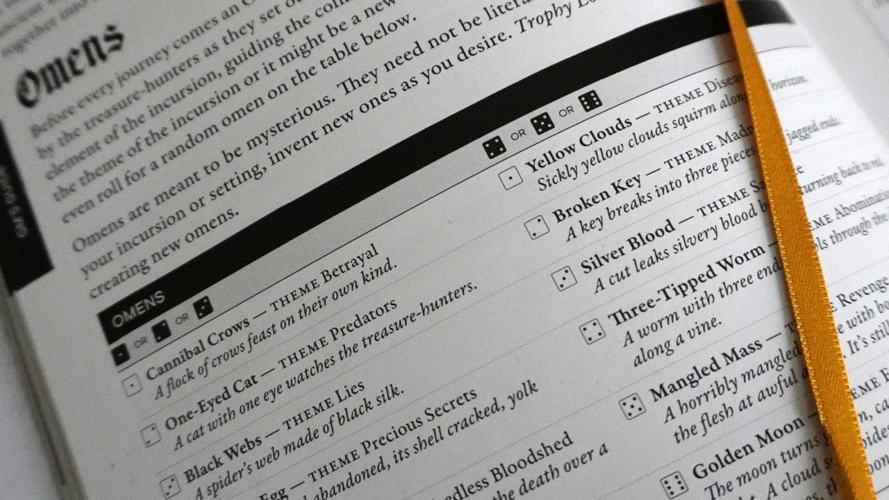 How to use D66 random tables - Skeleton Code Machine