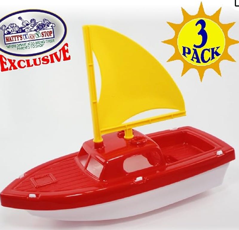 Plastic toy sailboats outlet