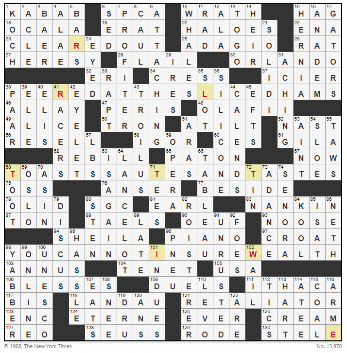 Spoiler Saturday: The Schrödinger Crossword