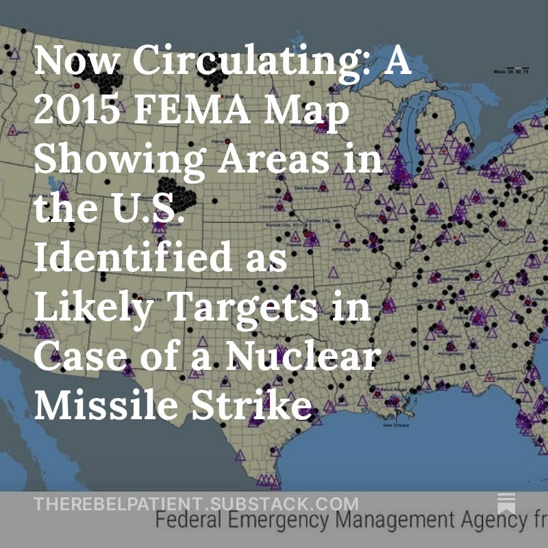 Now circulating a 2015 fema map showing areas in the u s identified