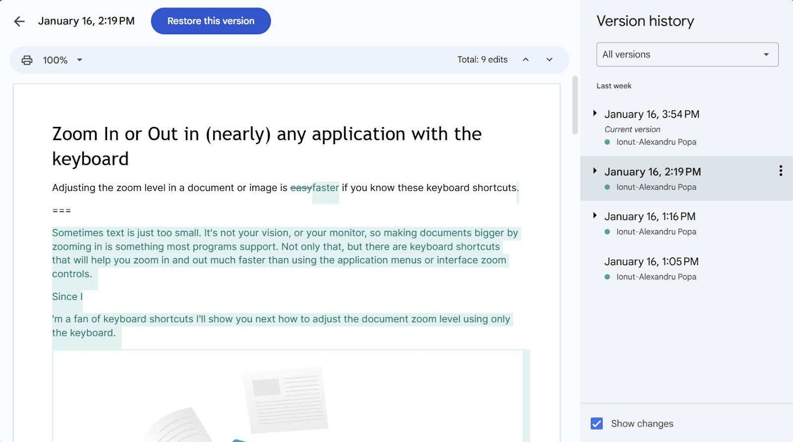 How I keep document revisions: the dead simple method I always use