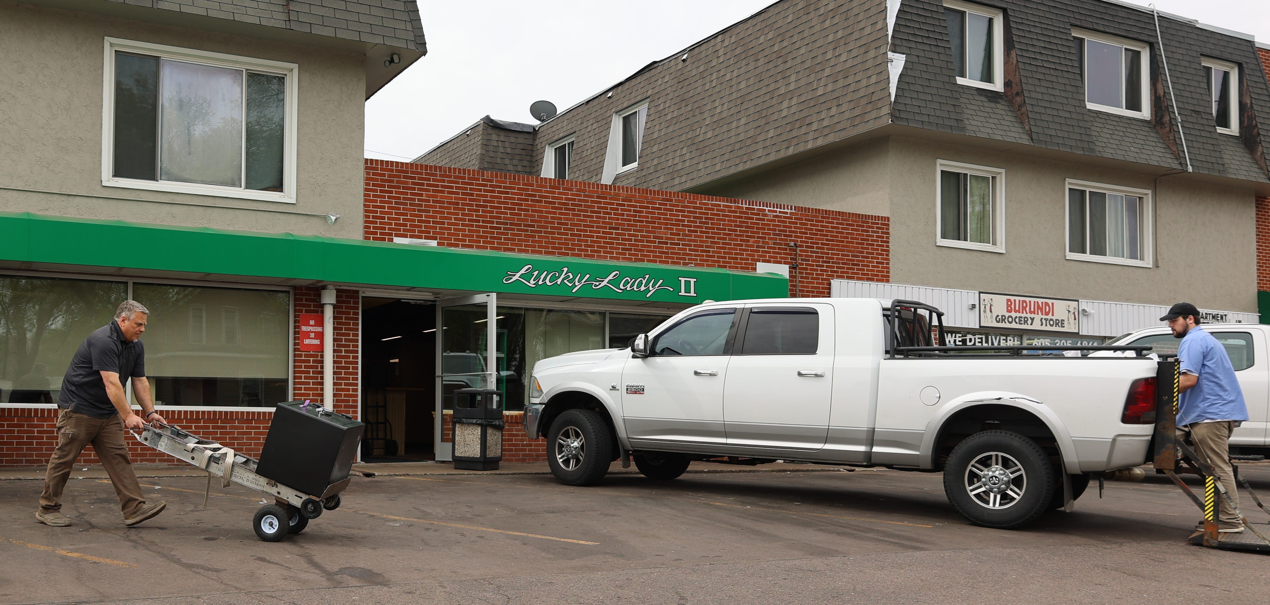 Lucky Lady's shutters central Sioux Falls casino
