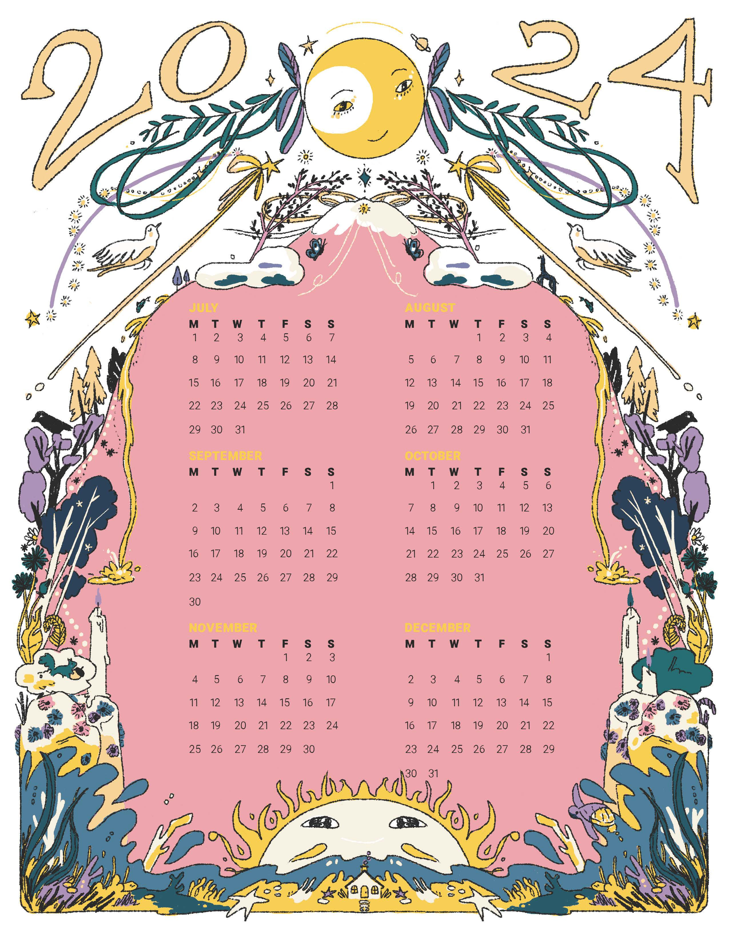 Time Shrine Calendars for 2024 by April dela Noche Milne