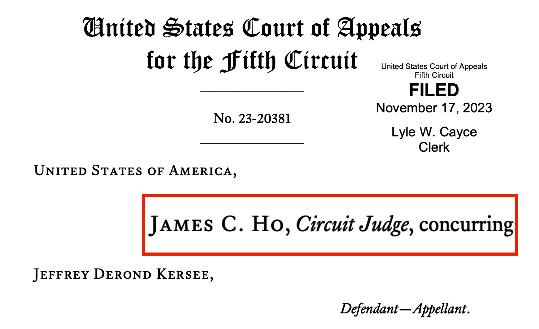 Fifth Circuit judge defends lower court ruling in Rahimi