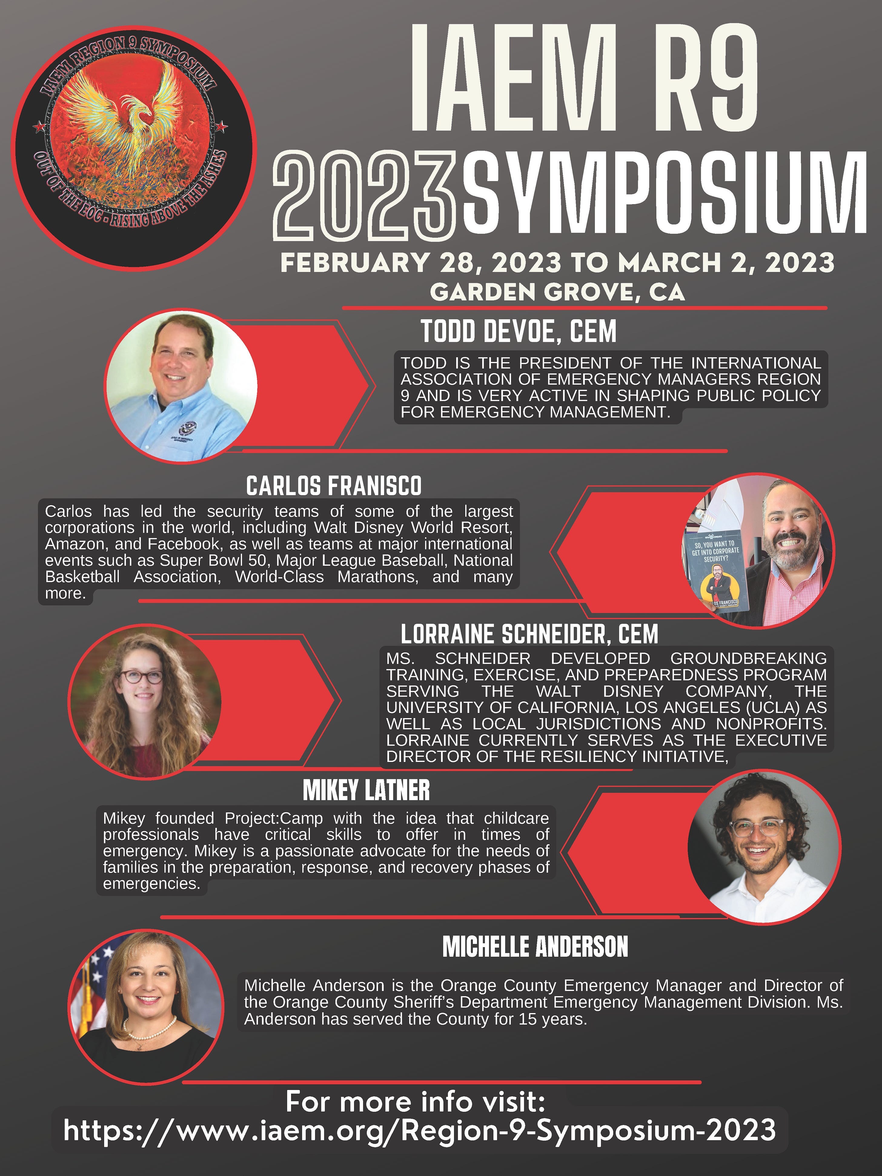 Don't forget to Register for the IAEM Region 9 Symposium 2023
