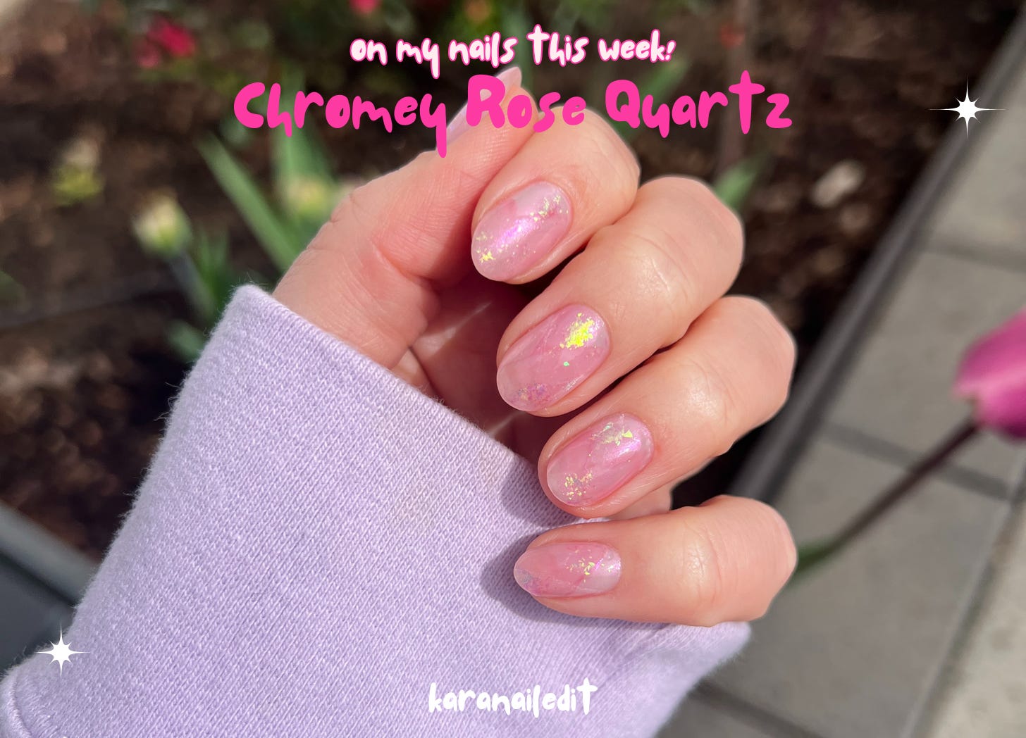 On My Nails This Week: Chromey Rose Quartz 💖 – karanailedit