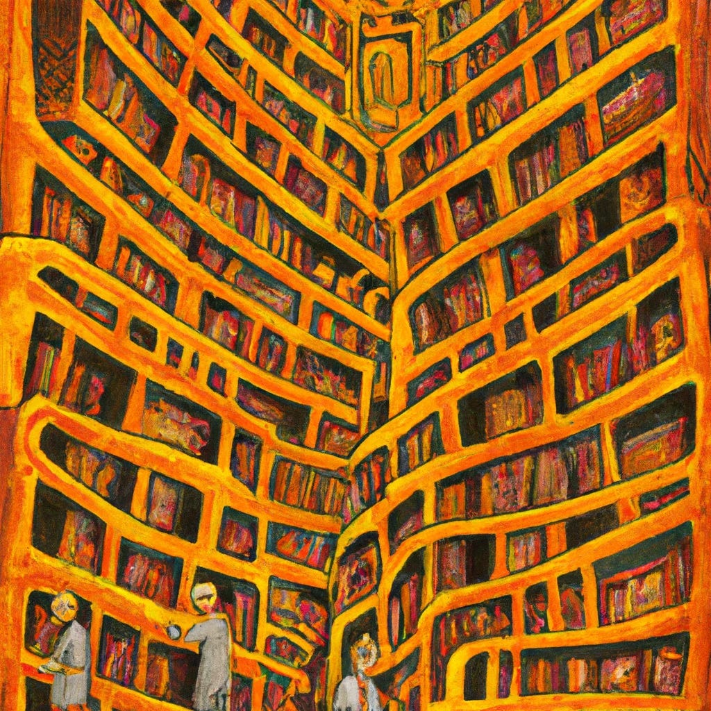The Library of Babel by DOMINIQUE C LAHAIX