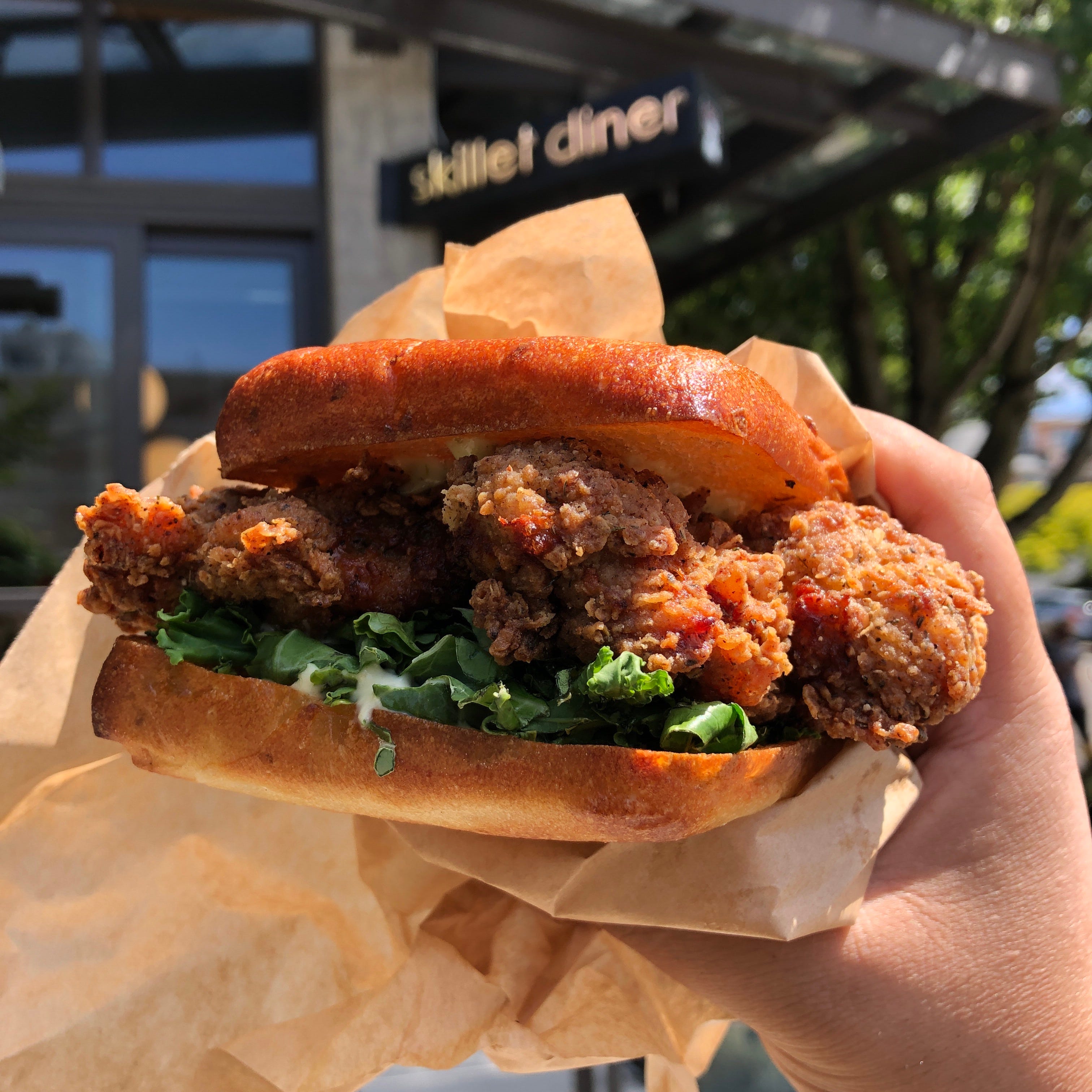 Skillet's Fried Chicken Sammy by Joseph Sunga