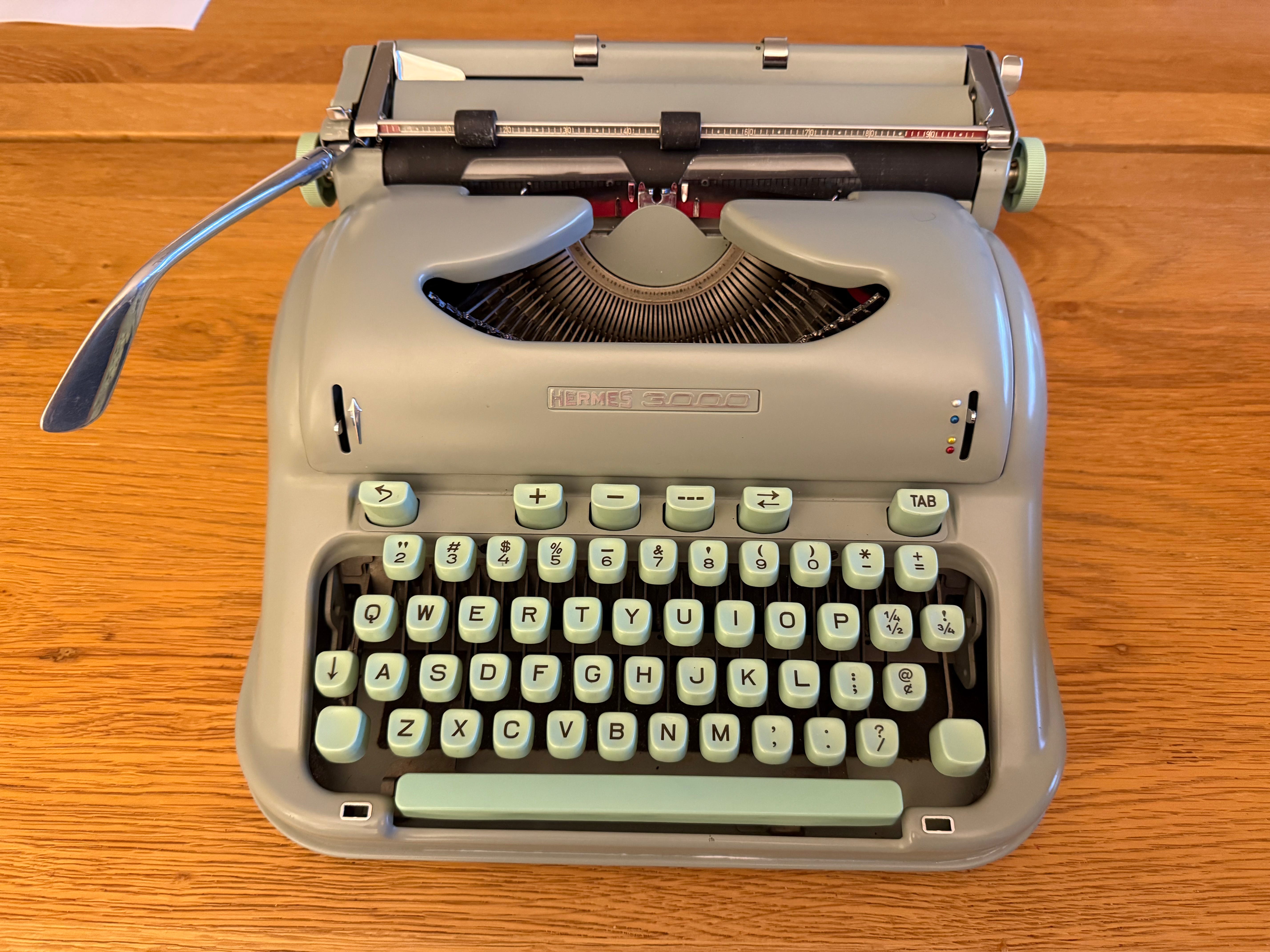 My New Hermes 3000 and Memories of Typing Class