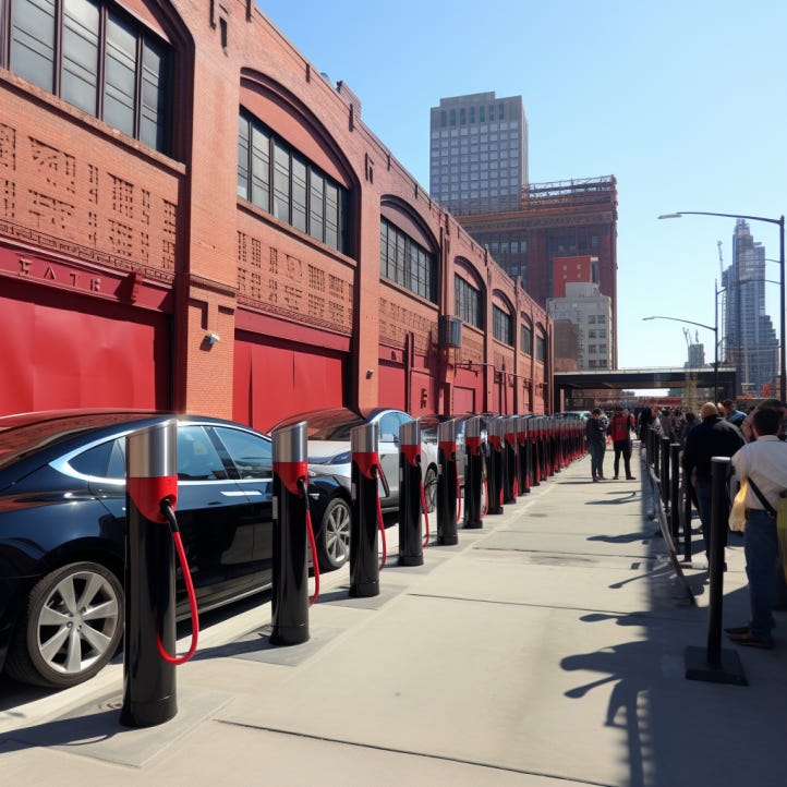 Tesla on sale supercharger brooklyn