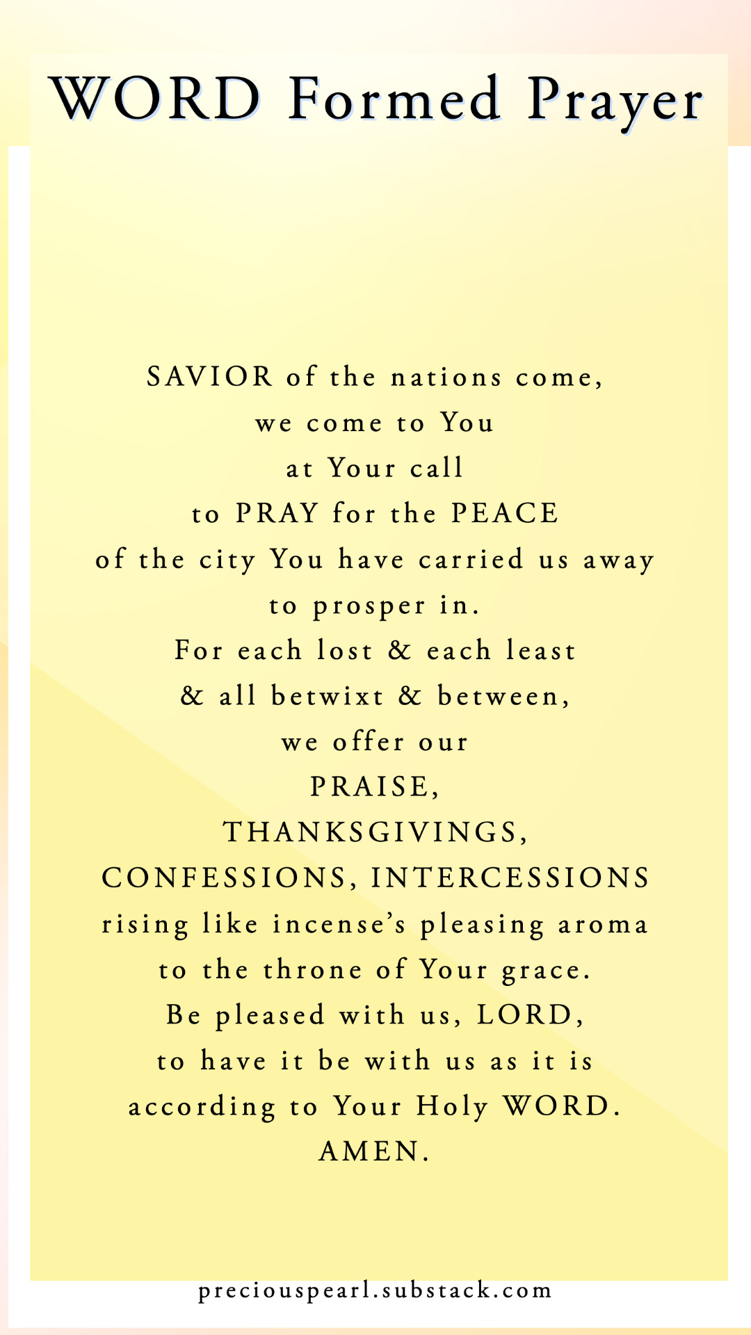 ☩PRAY FOR THE PEACE☩ Compass Verses & Prayer ☩ 3rd Sunday
