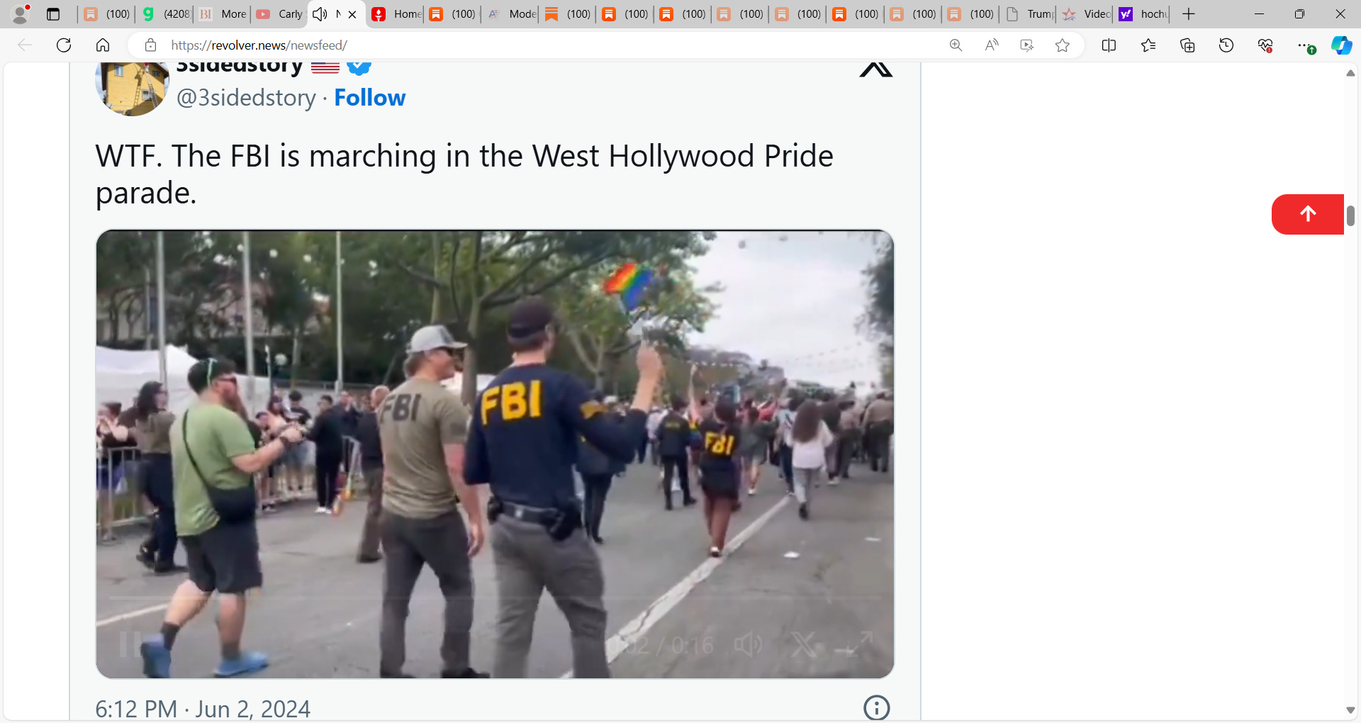 Just when you thought watching the FBI march in GAY PRIDE parades