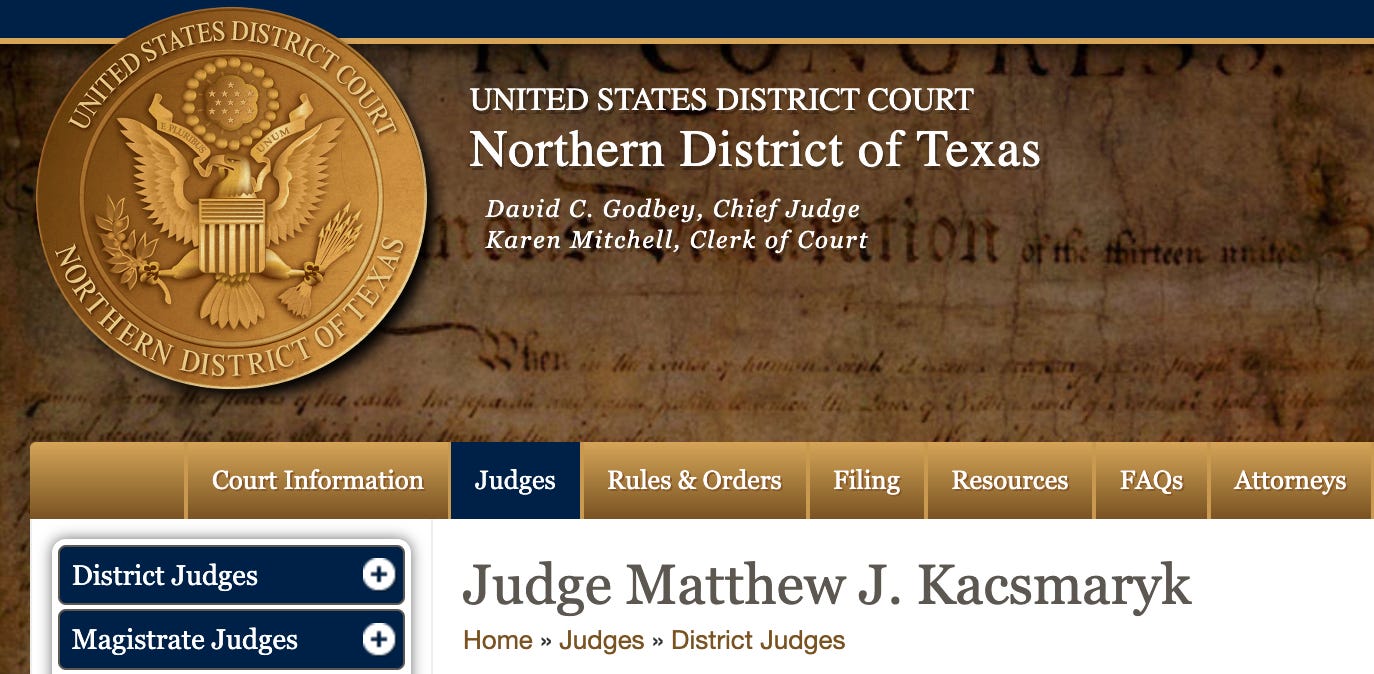 Texas judge ignores his rules to keep mifepristone case moves hidden