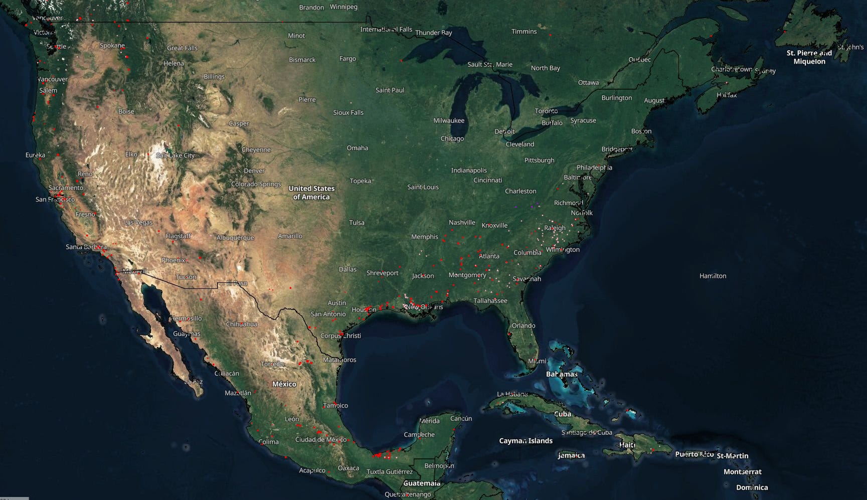 Current Map Snapshots Of Fires Burning Around The Globe October 30th