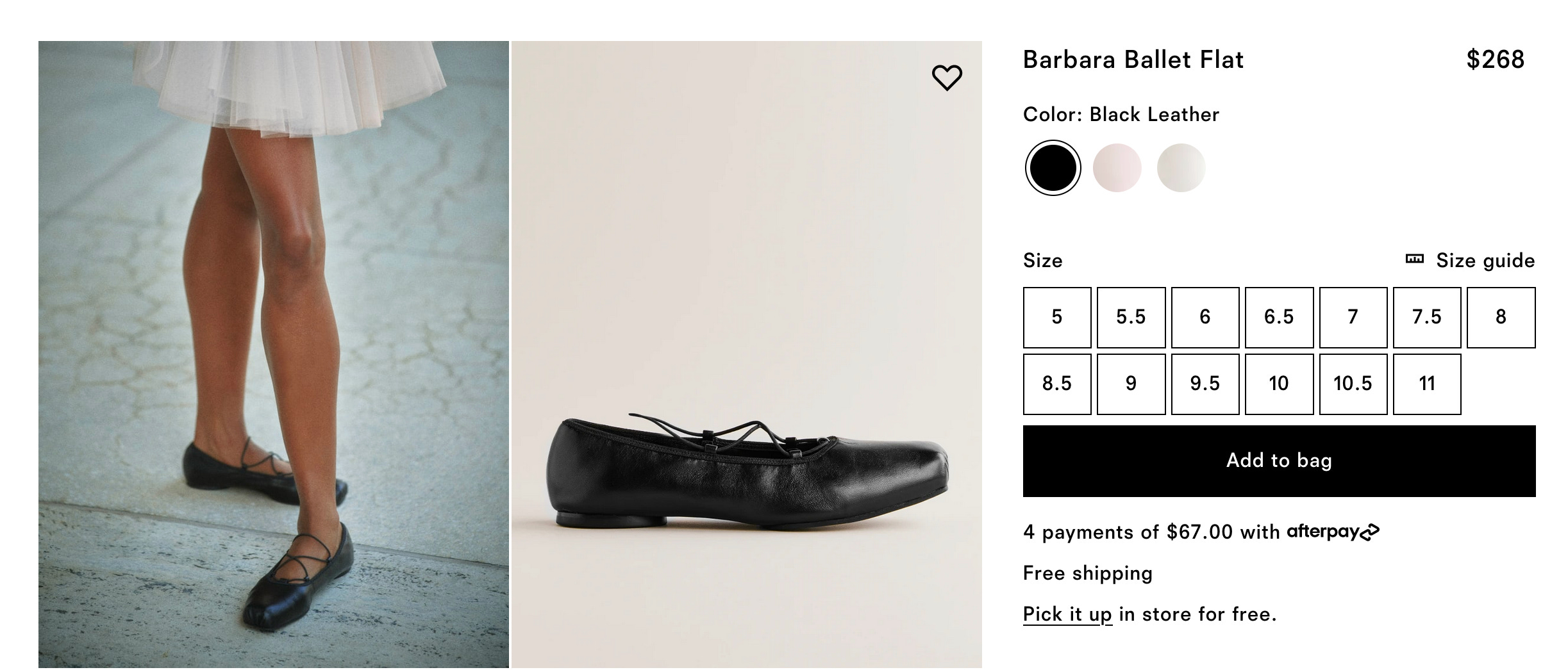 Ballet cheap shoes afterpay
