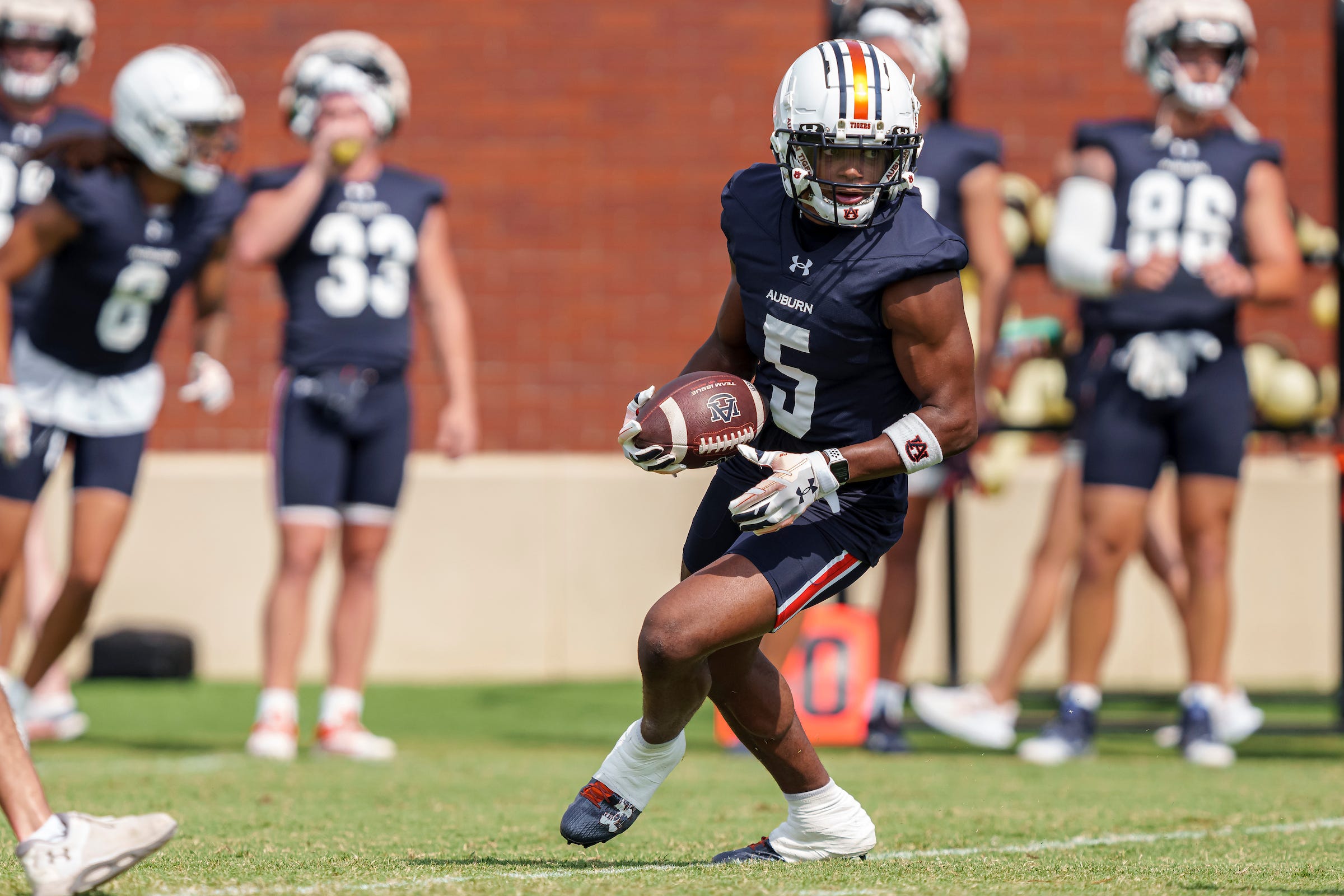 Who turned heads the most during the first week of Auburn's fall camp?