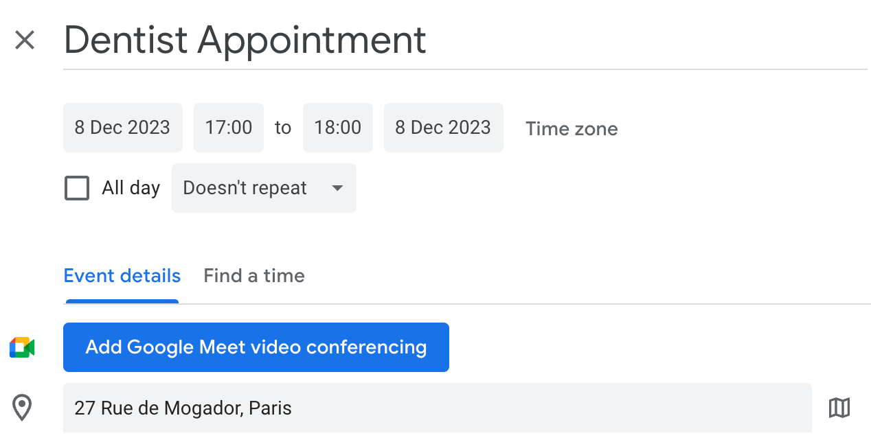 Time is the thing AIpowered, occasionally incorrect calendar events