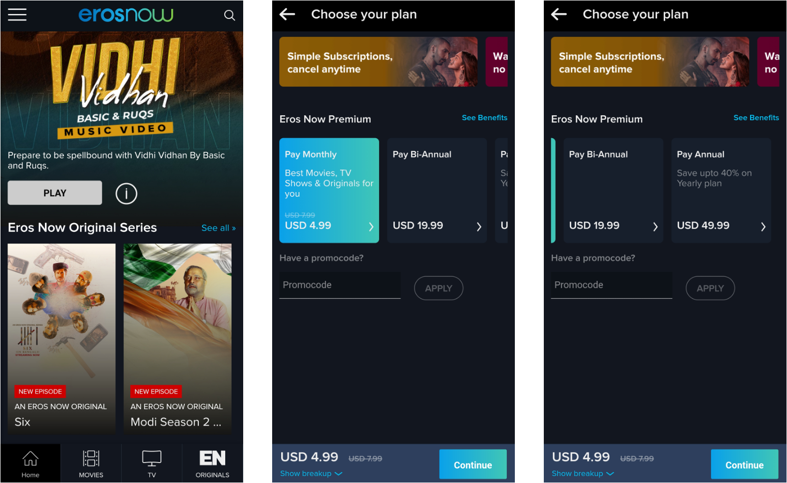 Eros now movies store on amazon prime