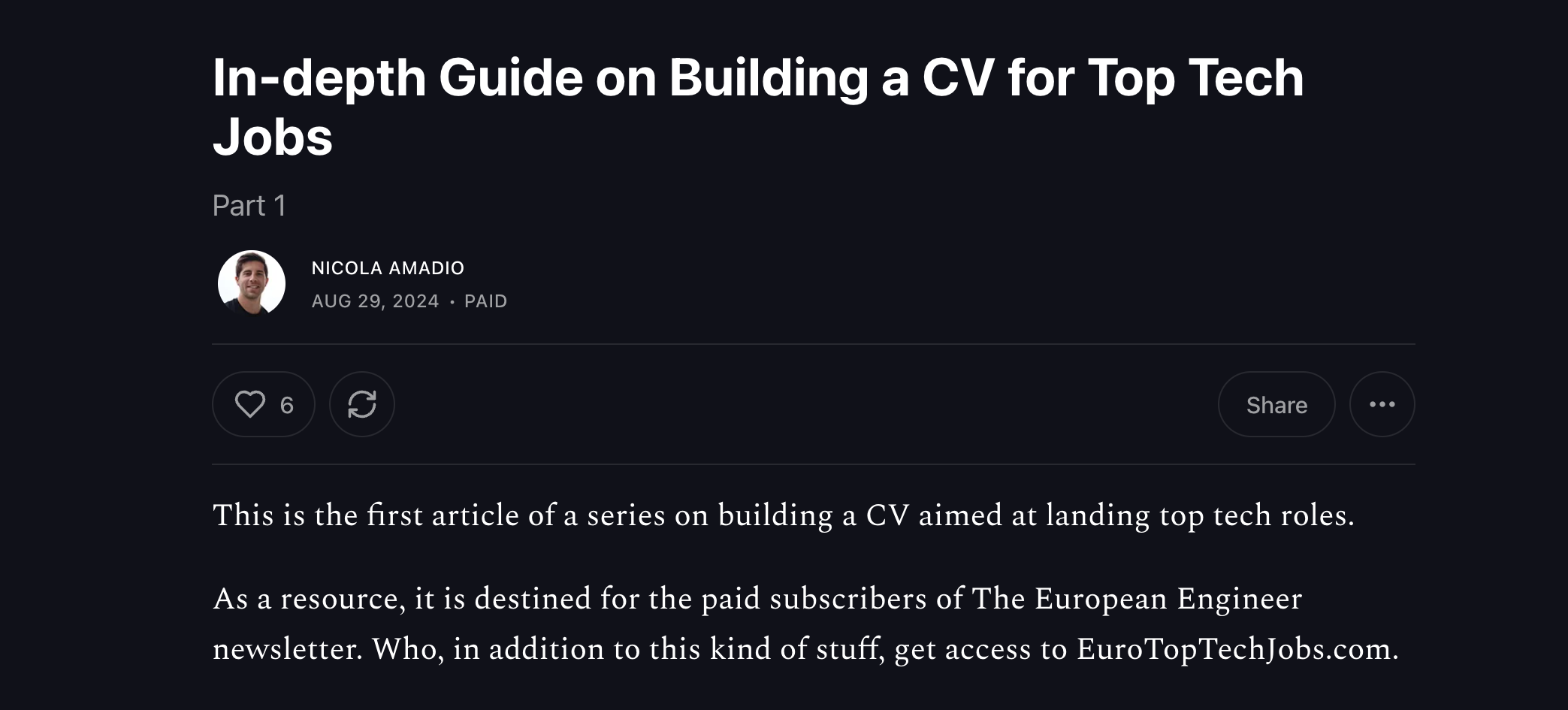 Euro Top Tech Jobs: 4000+ High-Paying Dev Jobs in Europe and remotely.
