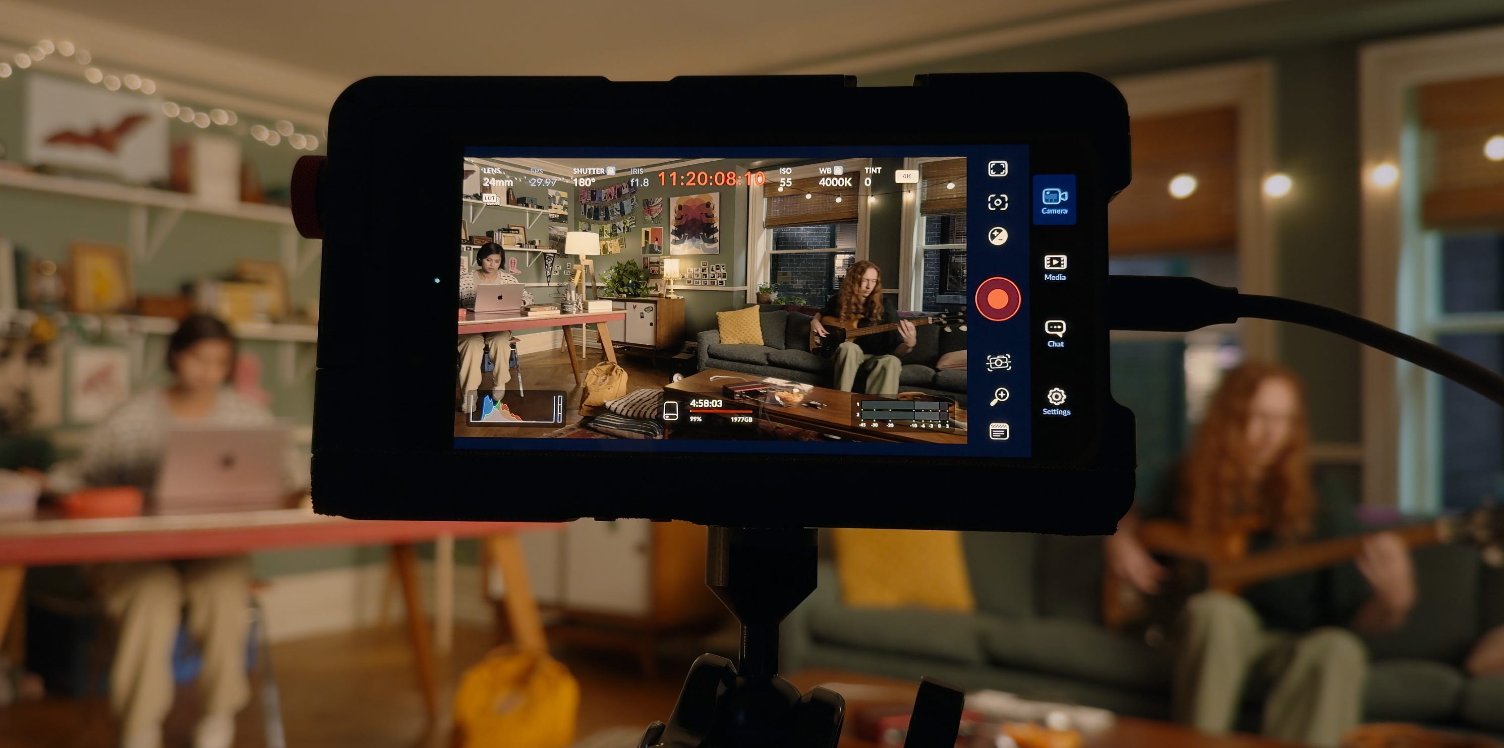 Video camera connected to iphone clearance