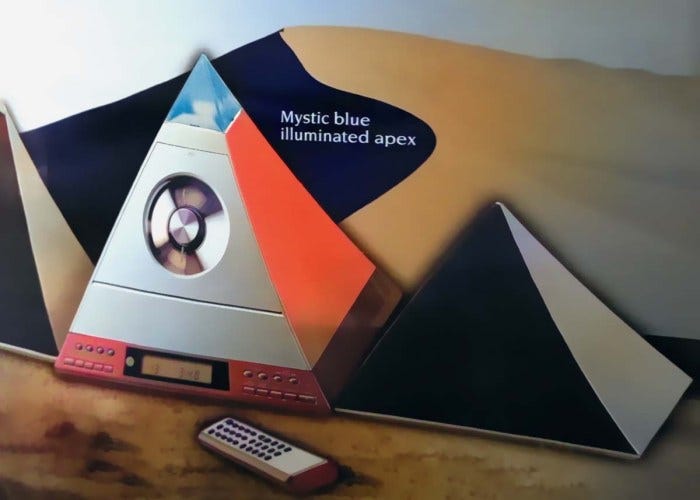Nova Rotating Pyramid CD/Cassette Stereo from RadioShack