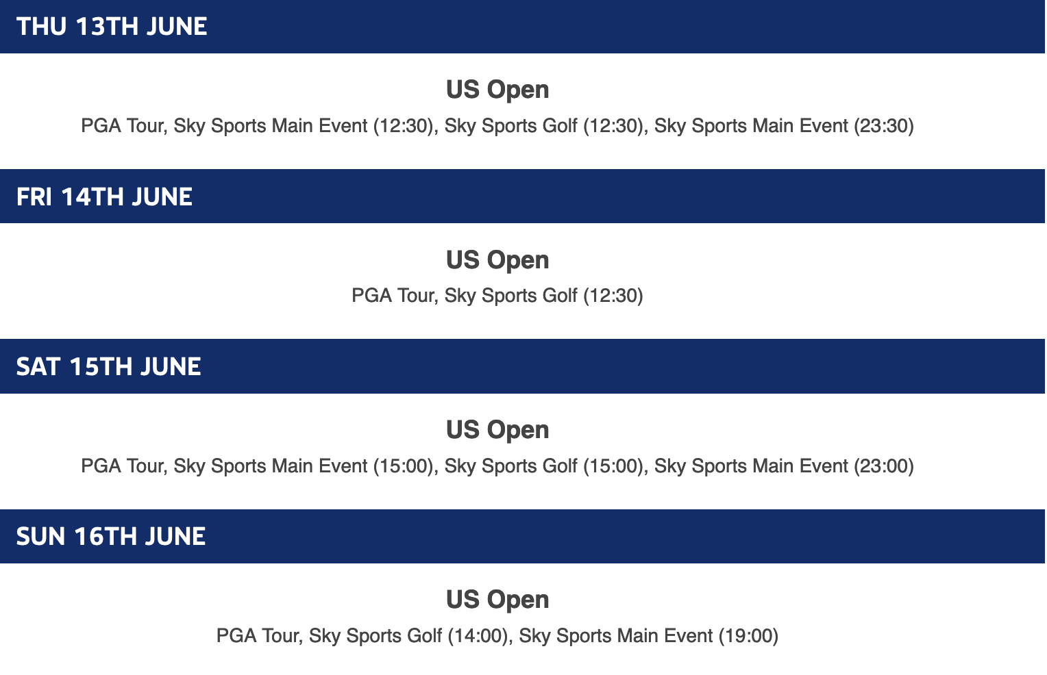 Peacock us open coverage 2025