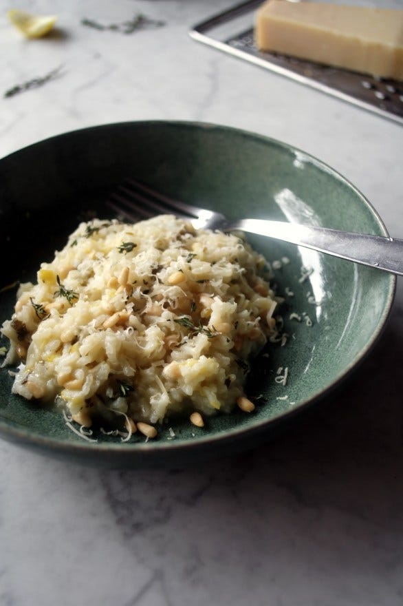 Easy OvenBaked Risotto with Leek and Sage