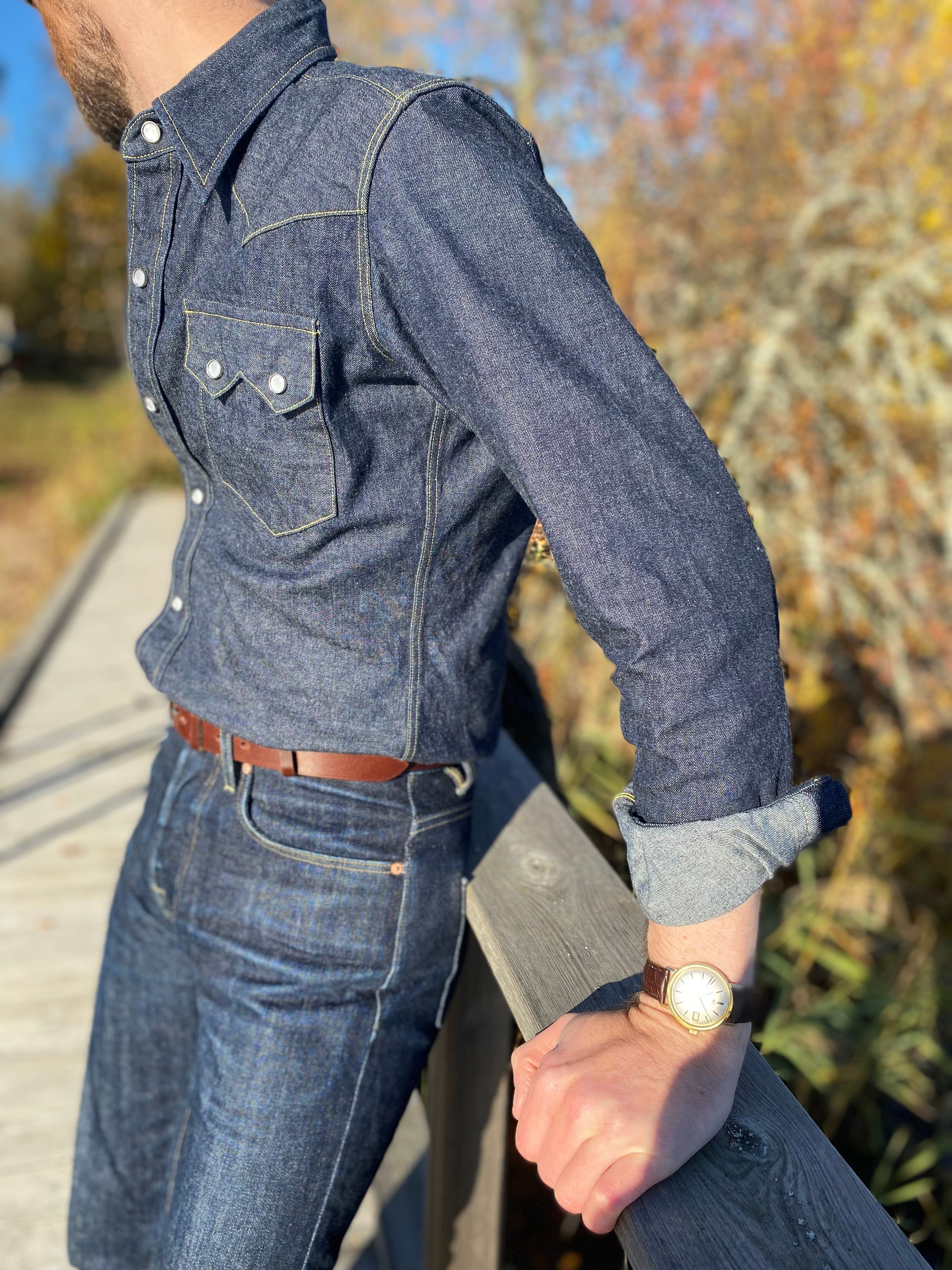 Public cheap denim shirts
