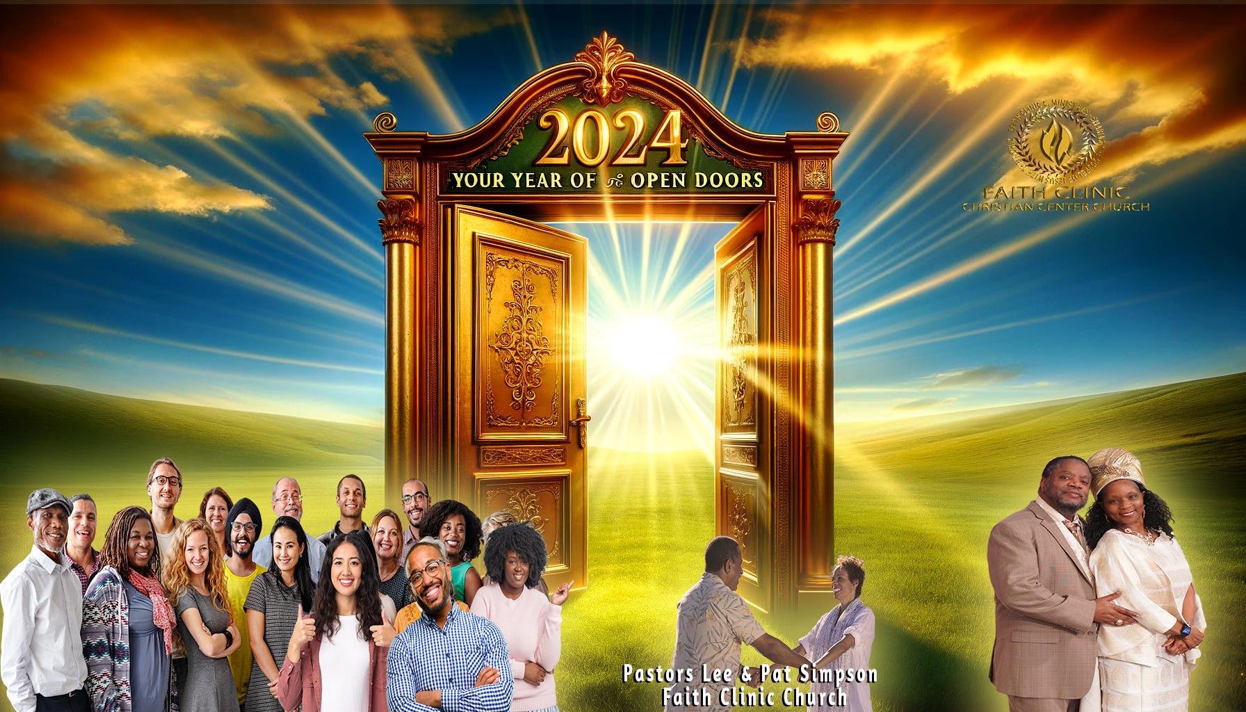 "2024 YOUR YEAR OF OPEN DOORS" by Lee Simpson