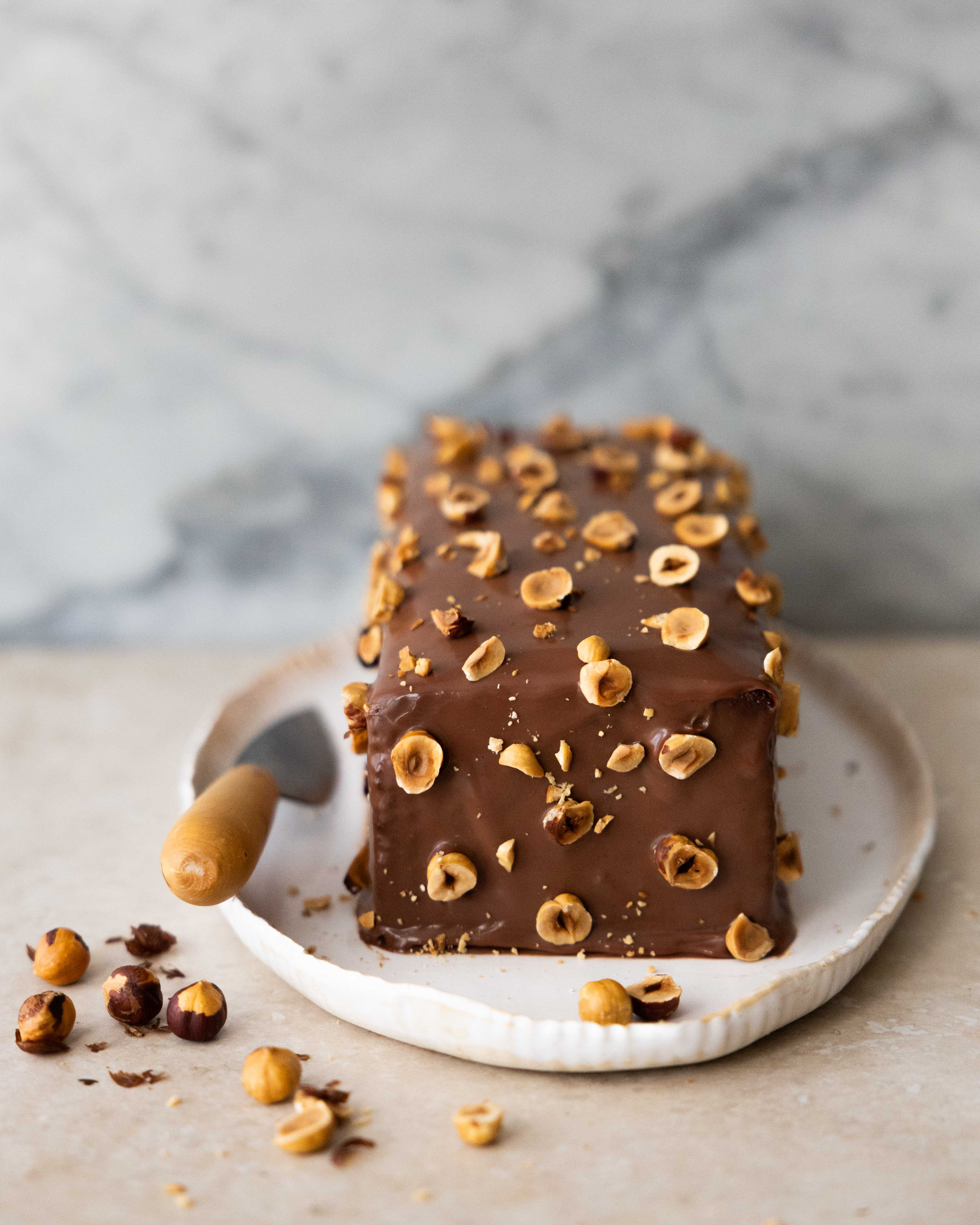Milk Chocolate Hazelnut Loaf Cake by Edd Kimber