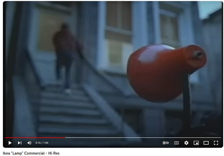 Ikea lamp store commercial sad