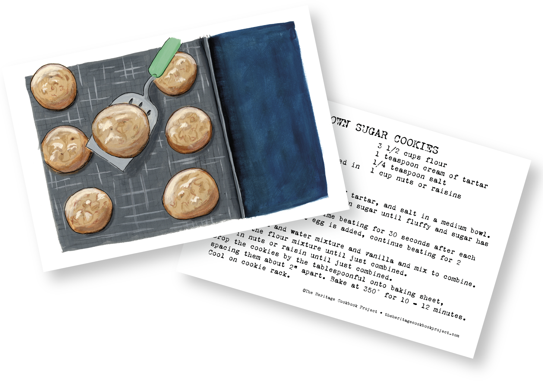 Brown Sugar Cookie Printable Recipe Card