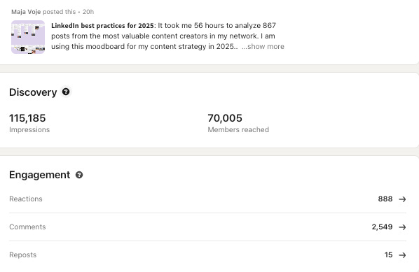 My 5 Step Linkedin Viral Post Framework By Maja Voje