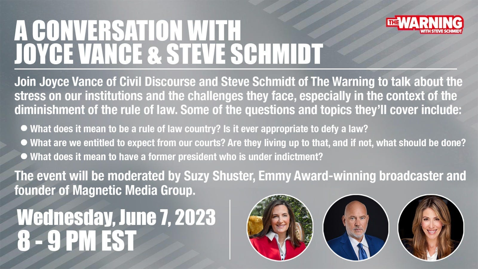 An Event In Conversation with Steve Schmidt