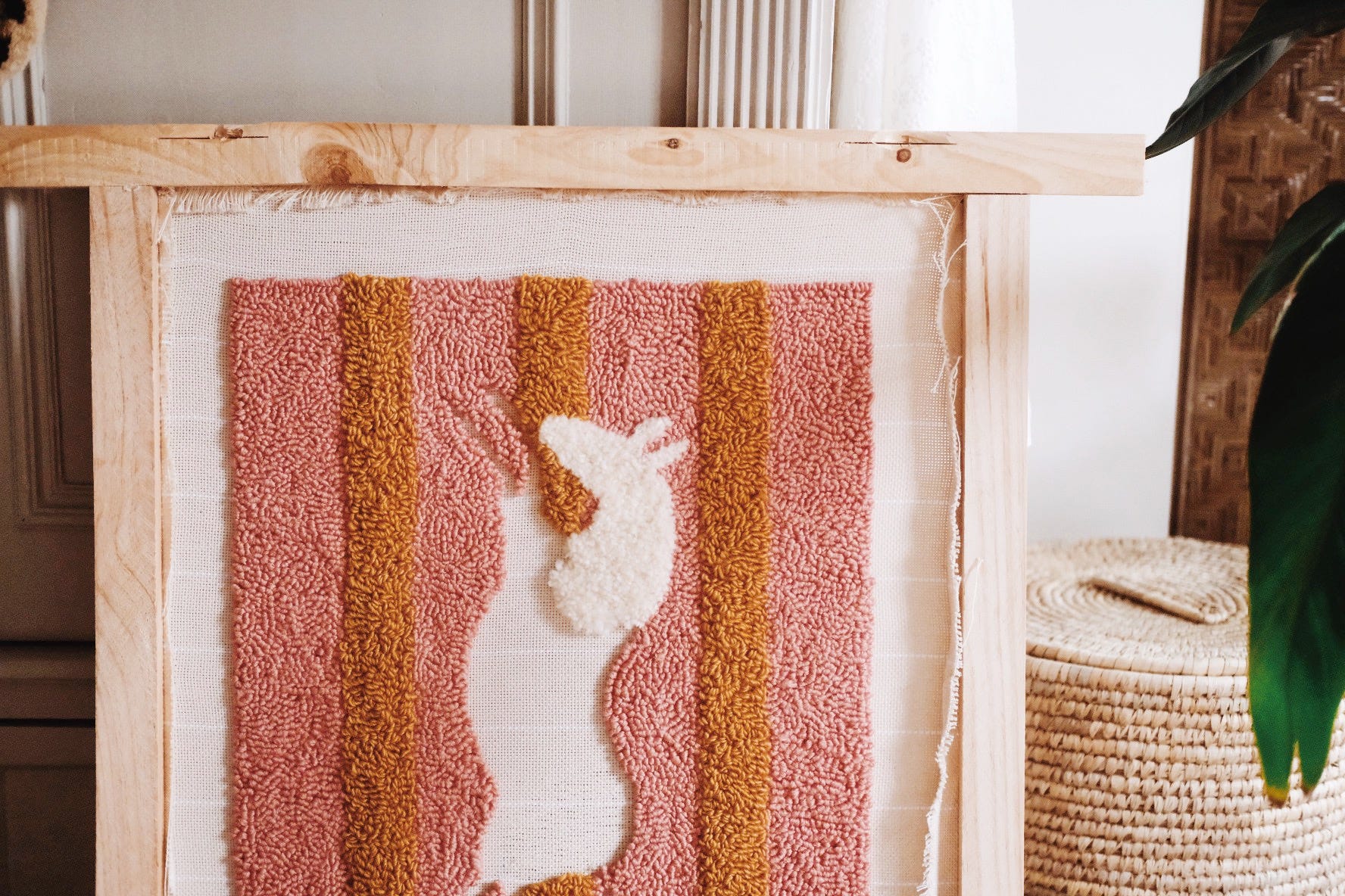 What goes into creating a punch needle rug