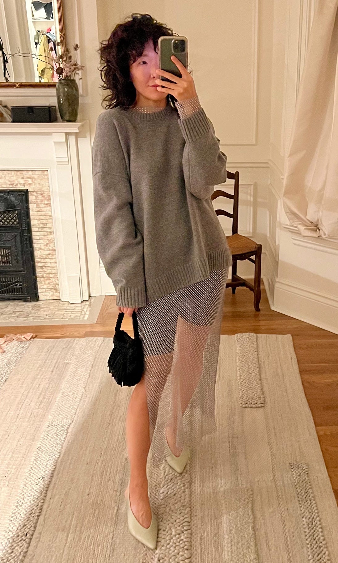 Grey best sale jumper outfit