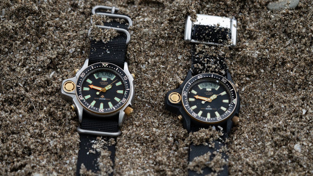 Vintage citizen aqualand dive watch clearance