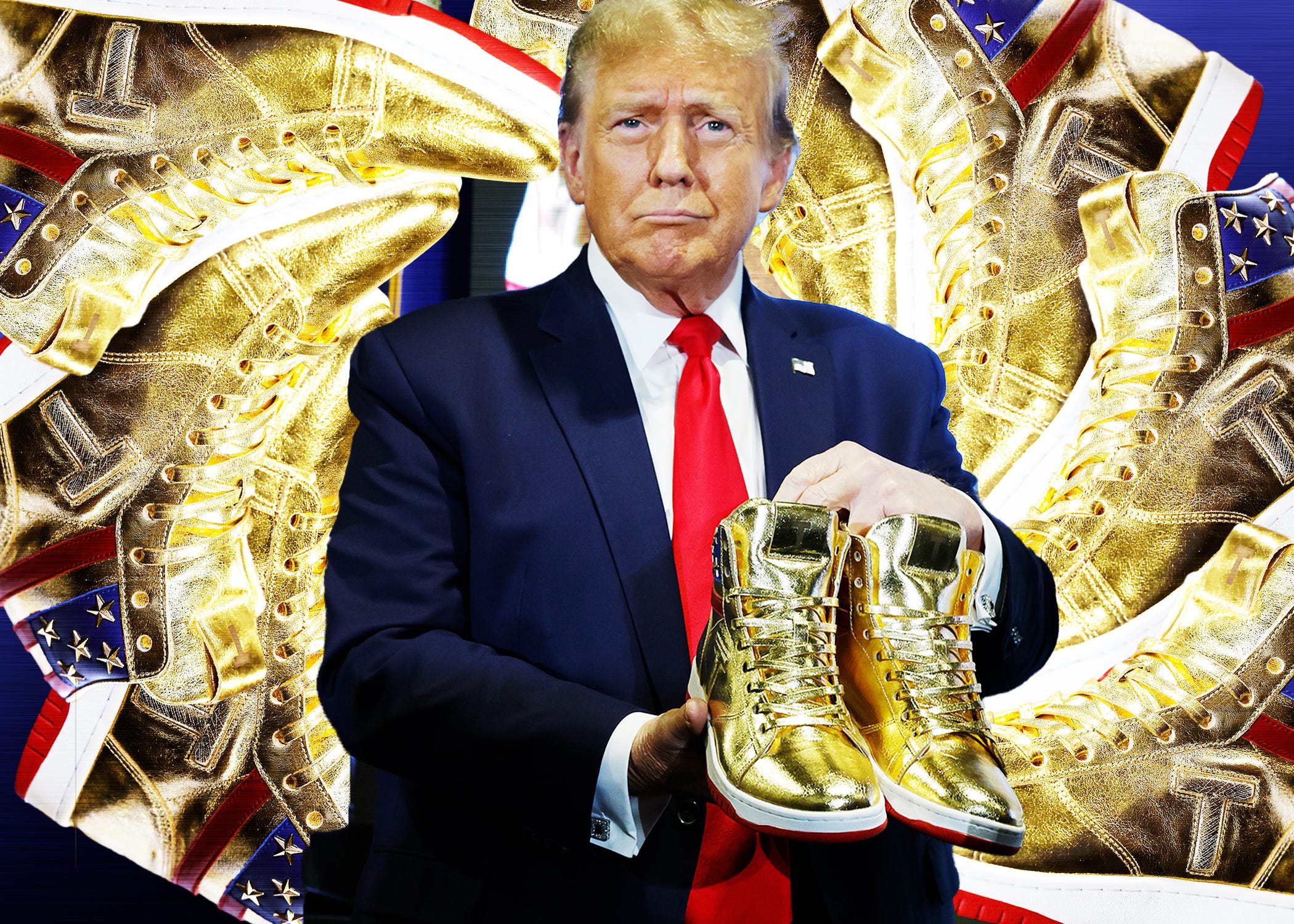 Donald trump best sale adidas shoes