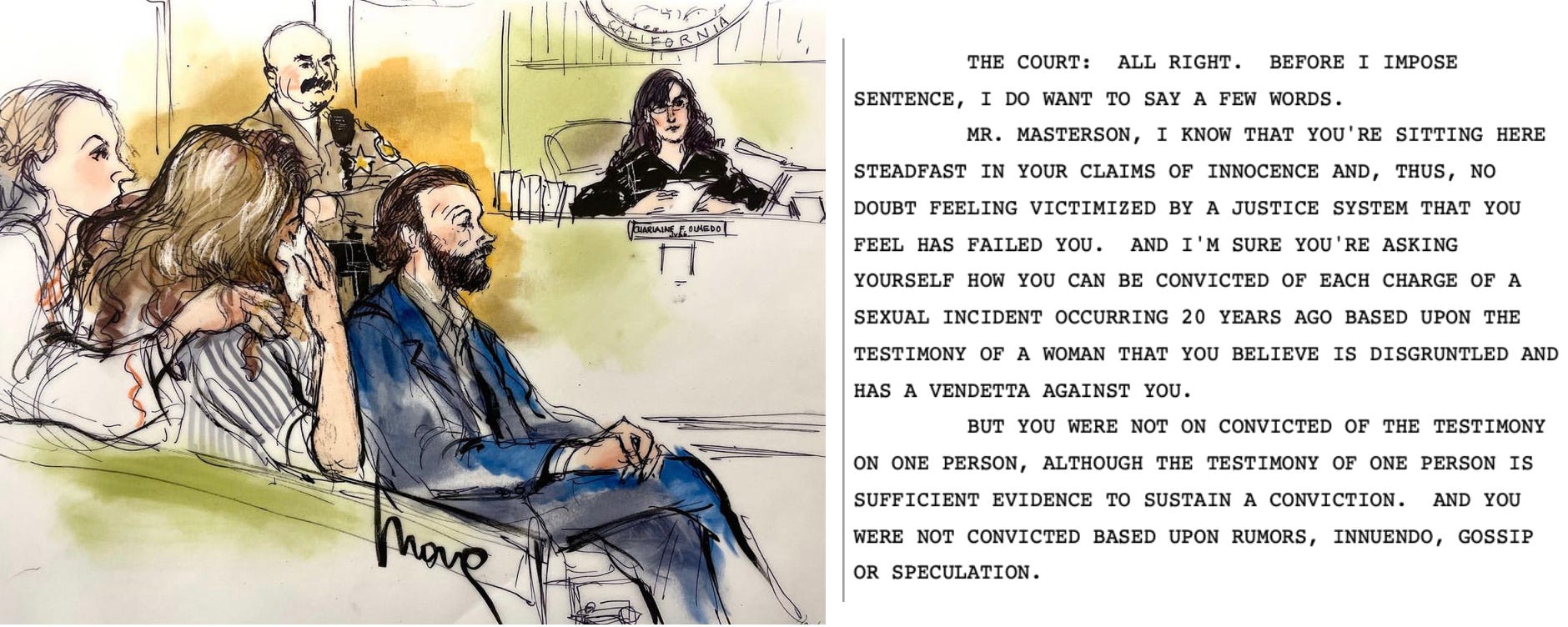 Victims, judge speak at Danny Masterson's rape sentencing